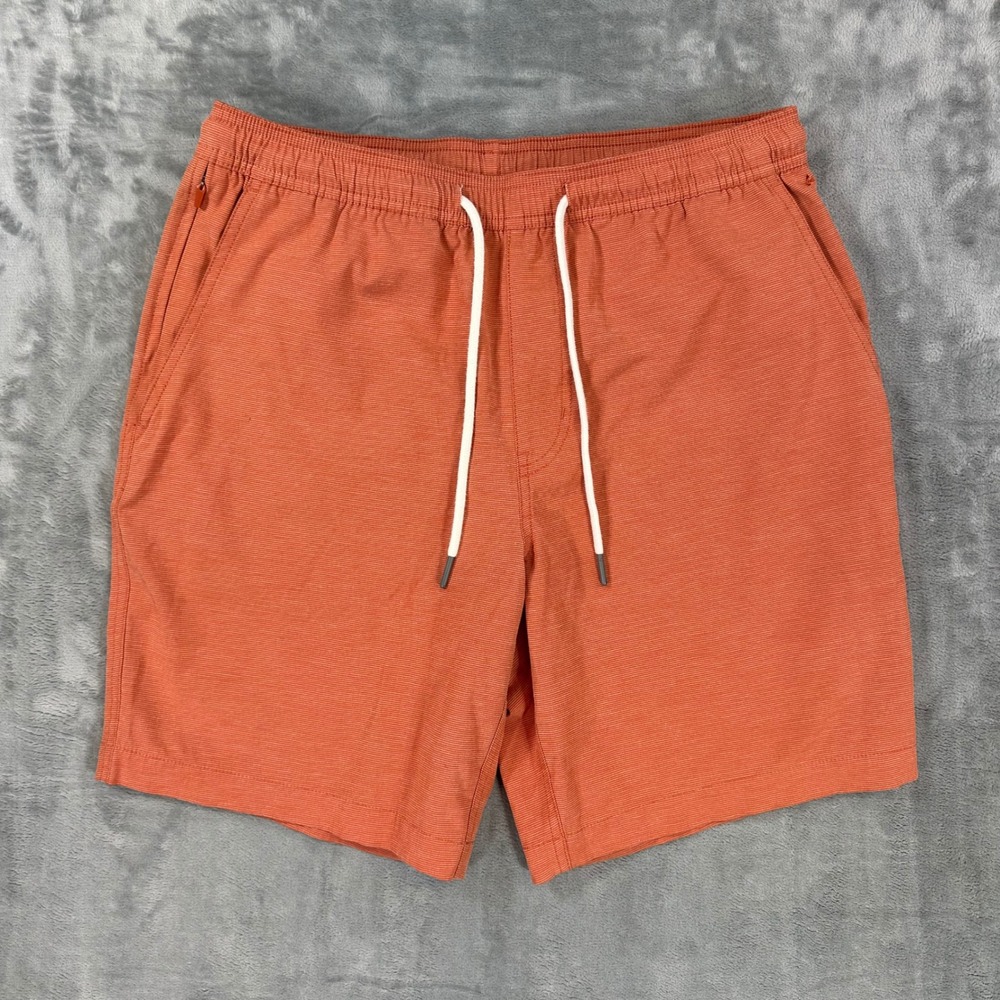 Duck Head Performance Shorts Men's Size S Burnt Orange Elastic Drawstring